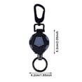 thumbnail image 3 of Retractable Lanyard - Retractable Heavy Duty Metal Strong Carabiner - Quick Release Keychain,for Hospital Offices School Work Permits Small Tools Outdoor Activities Fishing Work Security Daily, 3 of 8