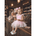 thumbnail image 6 of BemeyourBBs Western Baby Girl Summer Clothes Cowgirl Outfit Romper Dress Cute Cow Skin Tulle Tutu Dress Ruffle Sleeveless Infant Bodysuits Jumpsuits with Headband, 6 of 9