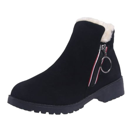 

fvwitlyh Ankle Boots for Women High Boots for Women Size Shoes Fashion Plus Large Women s Thickening Velvet Snow Short Cotton Boots Biker Boots Women