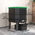 thumbnail image 3 of Outsunny 4-Tray 7.4 Gal Outdoor & Indoor Worm Composter Bin, Dark Green, 3 of 10