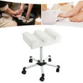 thumbnail image 6 of TFCFL Manicure Foot Rest Rolling Pedicure Stool Adjustable Pedicure Stool w/ Wheels, 6 of 19