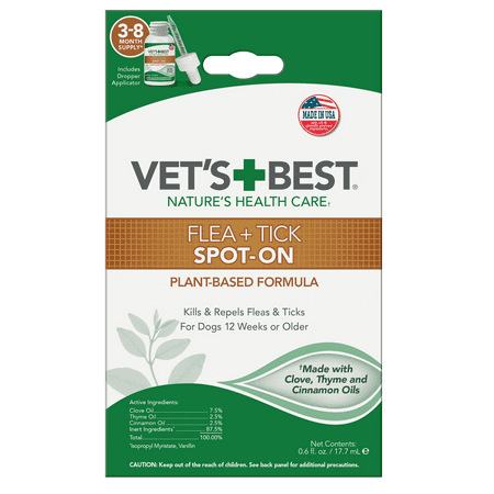 UPC: 0031658104727 | Vet s Best Flea and Tick Spot-on Drops