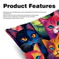 thumbnail image 2 of Cat Luxurious Velvet Decorative Pillows Covers - Set of 2 Throw Pillow Covers for Chair, Unique Patterns, 16x16, 18x18, 20x20 Inches for Any Occasion, 2 of 6