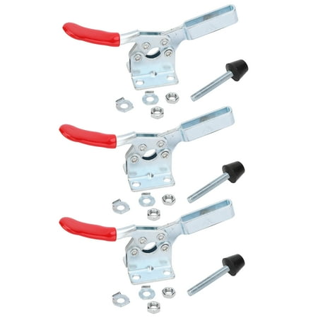 

3Pcs Toggle Clamp Vertical Quick Release Clip 60° Manual Clamping Woodworking Tool Parts