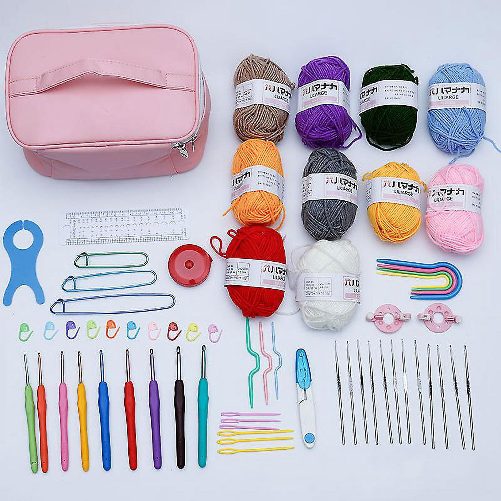 Crochet Beginner Set For Adults, 58-piece Crochet Set Including