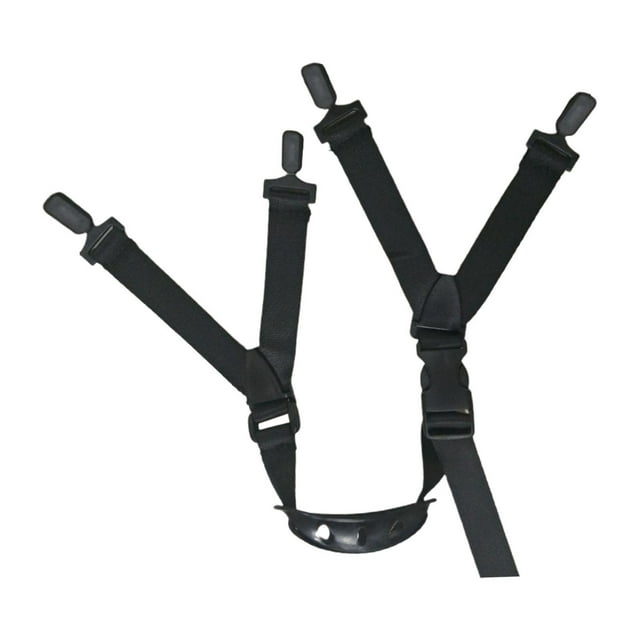 Almencla Hard Hat Chin Strap Attachment, Chin Strap, Quick Release Buckle Cupped Y Black