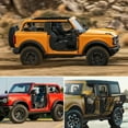 thumbnail image 4 of Off-Road Safari Tubular Doors Compatible with 2018-2025 Wrangler JL 4 Door - Set of 4 Fat Tube Half Doors for Adventure(no mirrors), 4 of 5