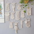 thumbnail image 2 of 1 Pcs Macrame Wall Hanging Decor Woven Wall Art Macrame Tapestry Boho Chic Home Decoration for Apartment Bedroom Nursery Gallery, 2 of 2