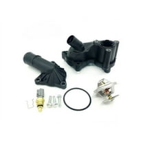 Thermostat Housing Kit with 1 Sensor (OE-Style Plastic) - Compatible with 2005 - 2010 Ford Mustang 4.0L V6 (with One Thermostat Housing Sensor Hole) 2006 2007 2008 2009