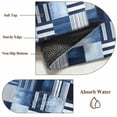 thumbnail image 6 of 6'x9' Area Rugs, Blue White Plaid Indoor Outdoor Area Rug for Living Room Bedroom, Modern Geometric Striped Checkered Washable Bathroom Rugs Kitchen Floor Carpet Mats Home Decor Aesthetic, 6 of 8
