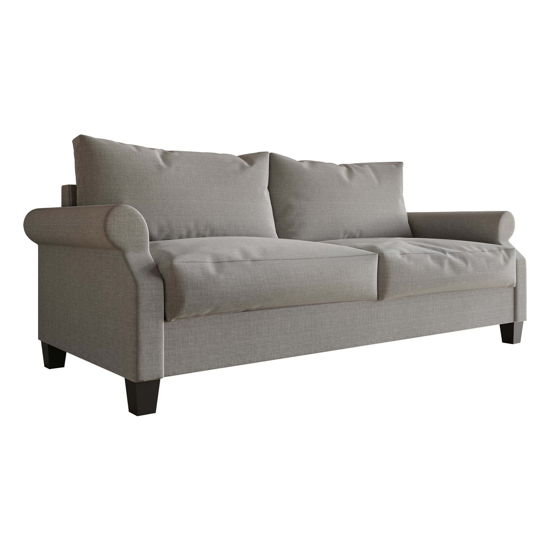 Castle Place Linen Upholstered Sofa, Grey
