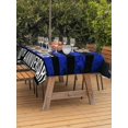 thumbnail image 3 of Outdoor Tablecloth with Umbrella Hole for Patio/Picnic/Party/Camping, Year American Anniversary Flag Waterproof Table Cloth Rectangle Table Cover Washable, USA Black Blue (54"x 80"), 3 of 9