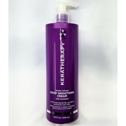 KERATHERAPY Keratin Infused Daily Smoothing Cream, 16.9 fl. oz., 500 mL + Comb