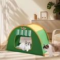 thumbnail image 1 of Tienda de campaña para gatos, tienda de campaña para perros, casa de perro portátil y transpirable para interiores, cama para gatos pequeños, gatos y Verde, 1 of 8