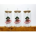 thumbnail image 4 of Bad Bunny Halloween Themed Iced Coffee Cup Glass - Trendy Glass Jar, 4 of 4