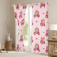 thumbnail image 3 of Erosebridal Rideaux et Draperies de Princesse Citrouille (38x45), Imprimé Cœur d'Amour Rouge Rideaux Occultants 30 %-50 % pour Chambre, Rose, 3 of 6