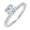 White, variant on 1/3 Carat Prong Set Diamond Engagement Ring Band in 14K Rose Gold (Ring Size 11)