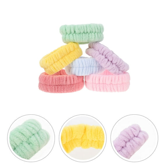 HAKIDZEL Spa Headbands For Women Girls Headwear Cloth 6Set 19x5cm
