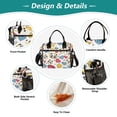 thumbnail image 3 of Panda Faces Heart Star Lunch Bag Insulated Lunch Box Leakproof Reusable Cooler Tote Adjustable Shoulder Strap for Men Women 12L, 3 of 6