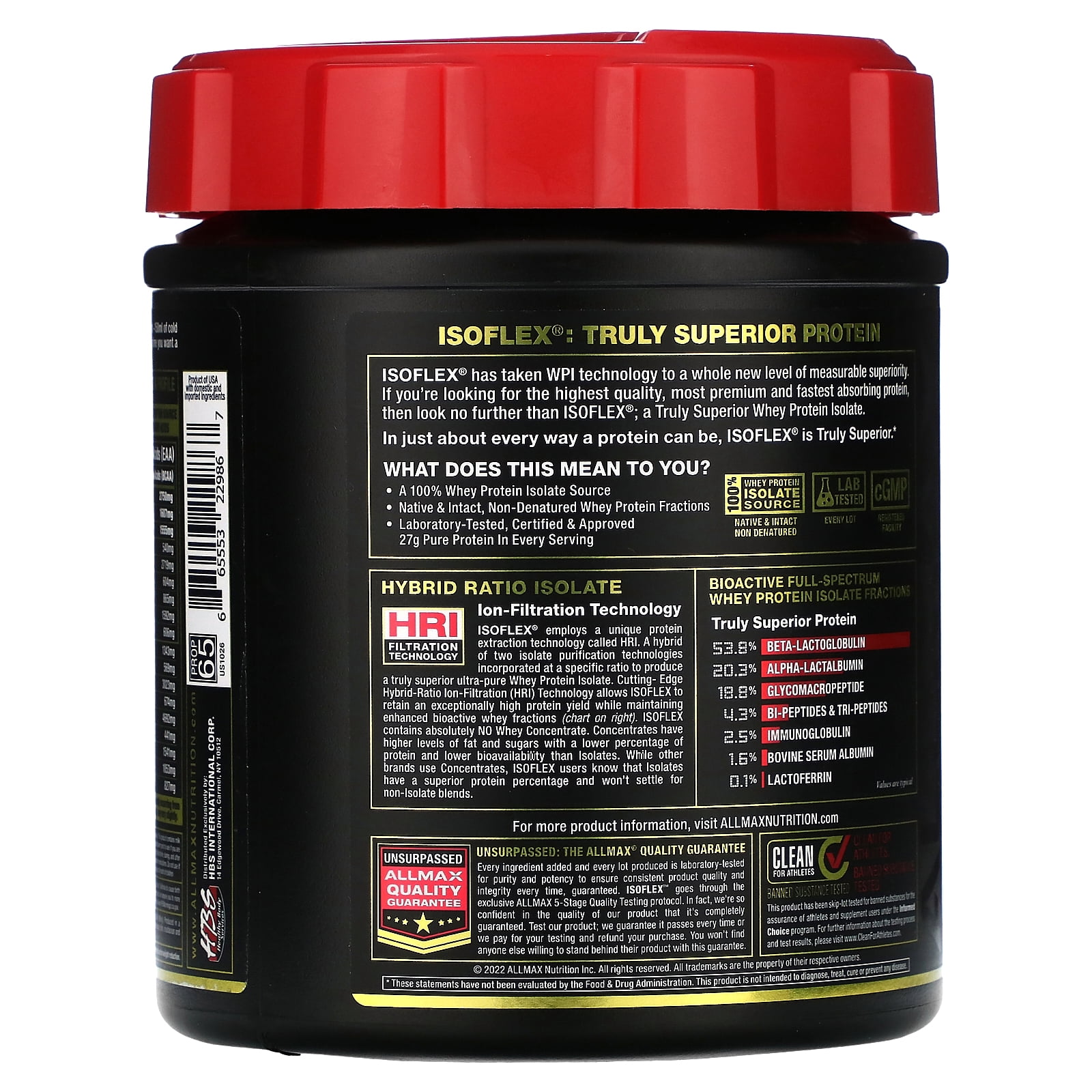 ALLMAX ISOFLEX®, Pure Whey Protein Isolate, Chocolate Peanut Butter, 0.9 lbs (425 g)