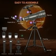thumbnail image 5 of Telescope for Kids and Adults NACATIN 70mm Aperture 15X-150X Portable Refractor Telescopes, 5 of 10