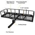 ARKSEN 60" x 20" x 12" Hitch Mount Cargo Carrier Folding Cargo Rack