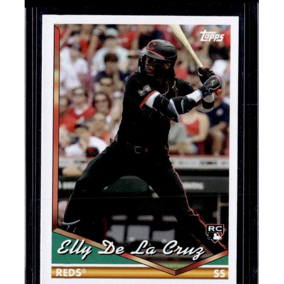 Collectible 2024 Topps Elly De La Cruz #300 RC Baseball Trading Card Cincinnati Reds MLB Cincinnati Reds MLB Baseball Trading Card