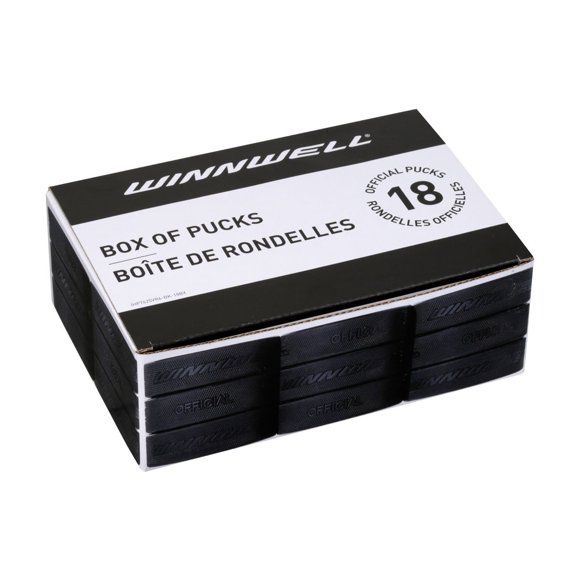 Winnwell Hockey Pucks Box of 18 units
