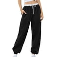thumbnail image 2 of Women's Fall and Winter Casual Fashion Drawstring Pants, 2 of 6