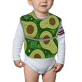 thumbnail image 6 of Susaid Big Colorful Avocados Print Bibs for Babies Toddlers Adjustable Waterproof Free Soft Durable Bibs for eating with Large Pocket Food Catcher, 6 of 8