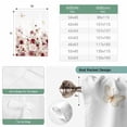 thumbnail image 6 of Red Spring Floral Balloon Curtains for Windows, Bedroom Curtains 54 Inch Length, Elegant Pastoral Flowers Watercolor Tie Up Curtains Panels Thermal Insulated Bathroom Curtains Window 42"x54", 6 of 8