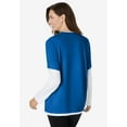 thumbnail image 5 of Woman Within Plus Size Layered-Look Crewneck Tee, 5 of 5
