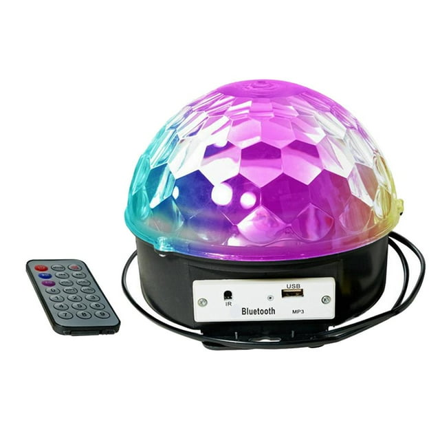 Disco Bluetooth Sunnimix DJ Luces De Escenario Bola Mágica De Cristal Giratoria