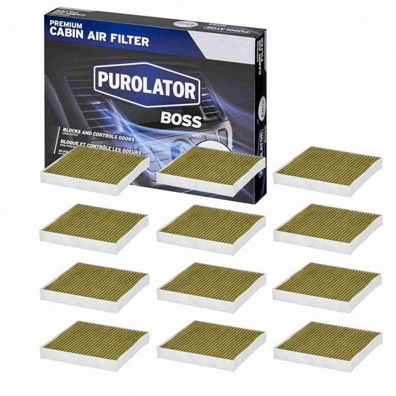 12 pc Purolator BOSS PBC35530 Cabin Air Filters for 94857 HVAC Heating Ventilation Air Conditioning Vent Filters Fits select: 2002-2006 NISSAN ALTIMA, 2000-2006 NISSAN SENTRA