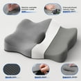 thumbnail image 3 of Seat Cushions for Office Chairs - Pressure Relief Seat Cushion - Car Seat Cushions for Pressure Relief, Tailbone Pain, Sciatica & Back Pain Relief for Office Chairs (Grey), 3 of 15