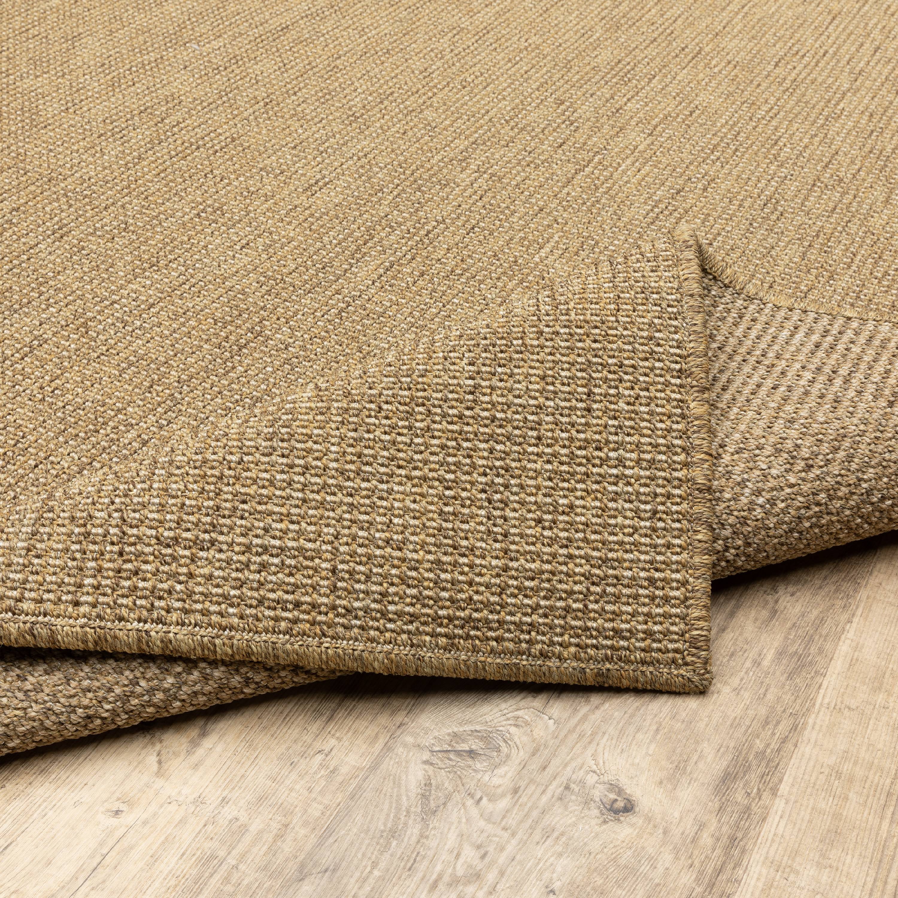 Avalon Home Key Haven Wheat Solid Indoor/Outdoor Area Rug