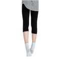 thumbnail image 2 of THEE BRON Toddler/Little Girls Basic Cotton Capri Leggings Pants, 2 of 5