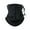 Black, variant on Neck Warmer Gaiter - Winter Thicken Soft Elastic Fleece Skiing Face Scarf Mask