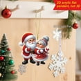 thumbnail image 6 of Mecorevxz Acrylic Christmas Santa Claus Couple Ornaments for Christmas Tree Hanging,Funny Christmas Tree Ornaments for Home Tree Decor Car Mirror Accessories (Red), 6 of 9