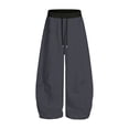 thumbnail image 4 of CPNG Girls and Boys Sweatpants Color Blocking Elastic High Waist Wide Leg Sweat Pants Soft Daily Wear Casual Baggy Running Fitness Long Pants, 4 of 4