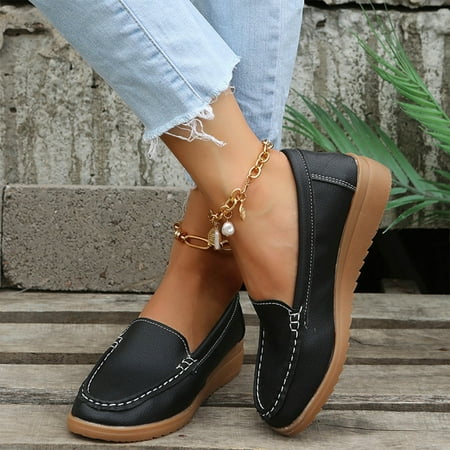 

Women s Solid Casual Vacation Flat Beach Sandals Wedge Shoes