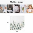thumbnail image 5 of Cloth Napkins Set of 6 - 20x20 Inches, Spring Floral Washable Reusable Table Napkins, White Daisy Watercolor Leaves Pastoral Soft & Absortbent Dining Napkin for Party Wedding Hotel Restaurant, 5 of 8