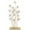 Gold Tall Abstract Floral Rectangle 16" x 7" x 40", variant on 22" x 60" Gold Metal Tall Floral Sculpture with Crystal Embellishments, by DecMode