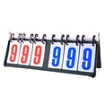 thumbnail image 1 of Table Top Scoreboard Score Keeper Numbers Scoreboard Tennis Games Flip Scoreboard Tabletop Score Flip for Basketball Competition Baseball six scoreboard, 1 of 10