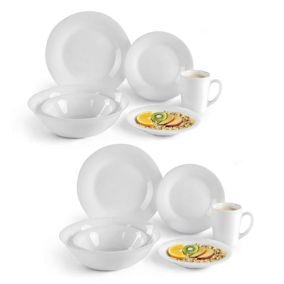 Juego Vajilla de Opalina Moderna 62 Piezas 12 personas