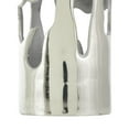 thumbnail image 6 of DecMode 31" Abstract Tall Floor Drip Silver Aluminum Metal Vase with Melting Designed Body, 6 of 10