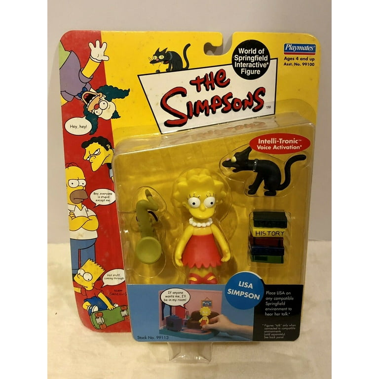 Simpsons Wave 1 Lisa Simpson Interactive Action Figure - Rare