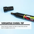 thumbnail image 4 of BAZIC Permanent Marker Jumbo Chisel Tip 8mm Black Markers (2/Pack), 2-Packs, 4 of 7