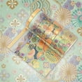 thumbnail image 5 of Gold Foil Washi Tape - 15Rolls Vintage Japanese Green Washi Tape, Wide Pretty Flowers Washi Masking Tape, Perfect for Bullet Journal, Book, Planner, Gift Packaging, 5 of 7