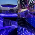 thumbnail image 3 of Led Net Mesh String Lights Outdoor Christmas Net Lights, 5FT x 5FT 96 Led String Light with 8 Modes, Connectable Fairy Light for Outdoor, Indoor, Christmas Tree, Party Decor, Blue, 3 of 7